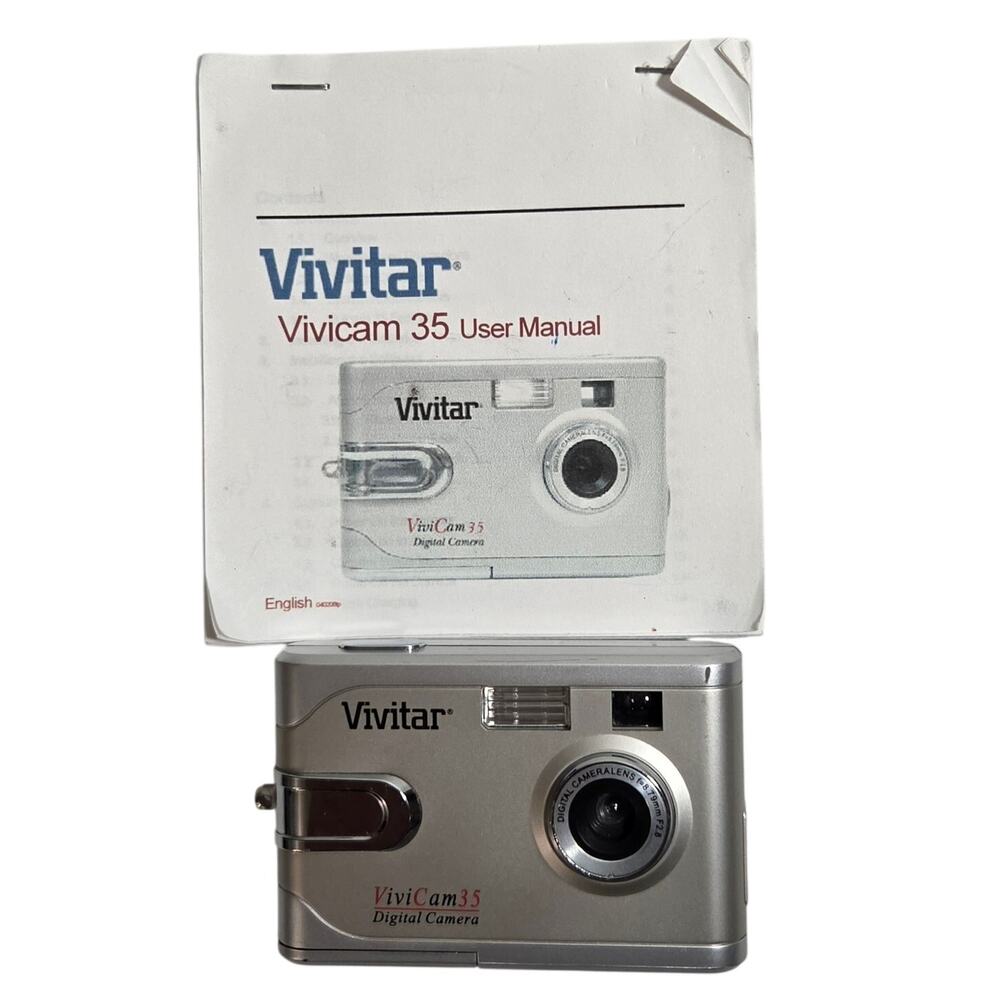 Vivitar ViviCam 35 Digital Camera Tested With User Manual Pre-owned